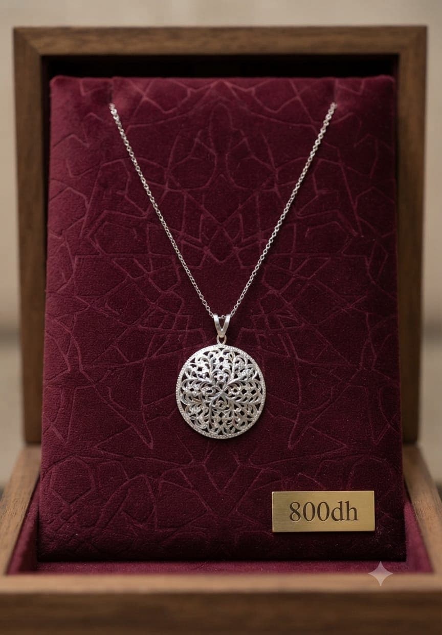 Collier en argent avec pendentif élégant